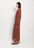 Cotton Gauze Cardigan — Brown