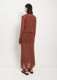 Cotton Gauze Cardigan — Brown