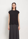 Seamless Sleeveless Tee — Black
