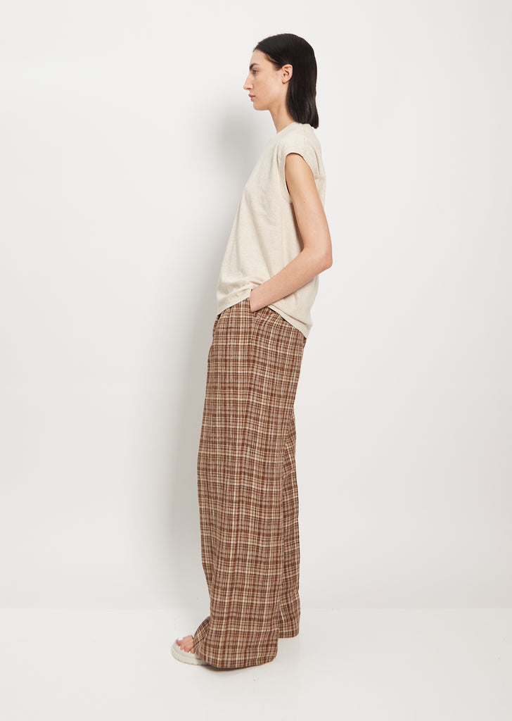 Seamless Sleeveless Tee — Brown