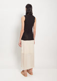 Cotton Giza Sheer Rib Tank — Black