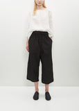 Wide & Short Trousers TC — Black