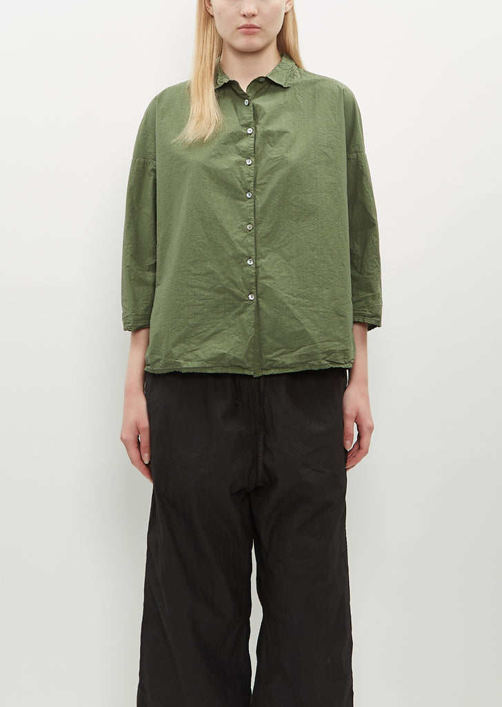 Short Collar Shirt TC — Green