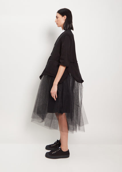 Cardigan Tulle Dress – La Garçonne