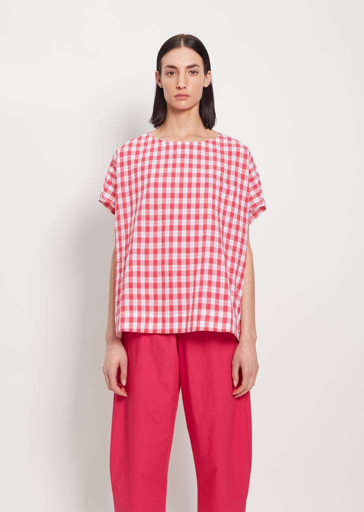 Short Sleeve Pullover Shirt — White Raspberry