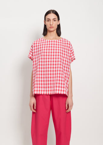 Short Sleeve Pullover Shirt — White Raspberry