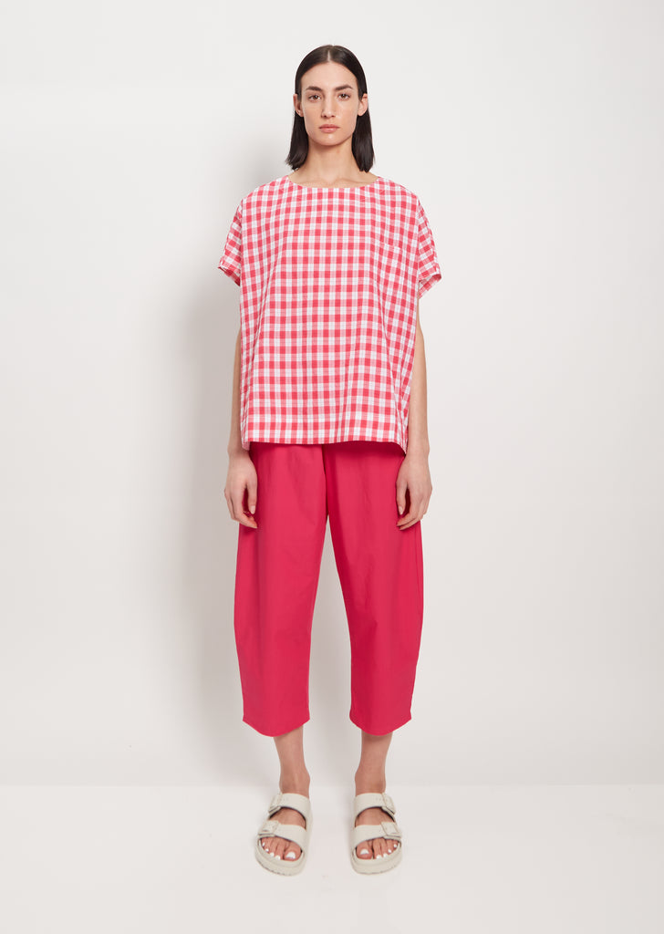 Short Sleeve Pullover Shirt — White Raspberry