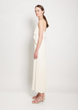 Draped Silk Cami Dress — Blush