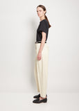 Barrel Leg Cotton Trousers