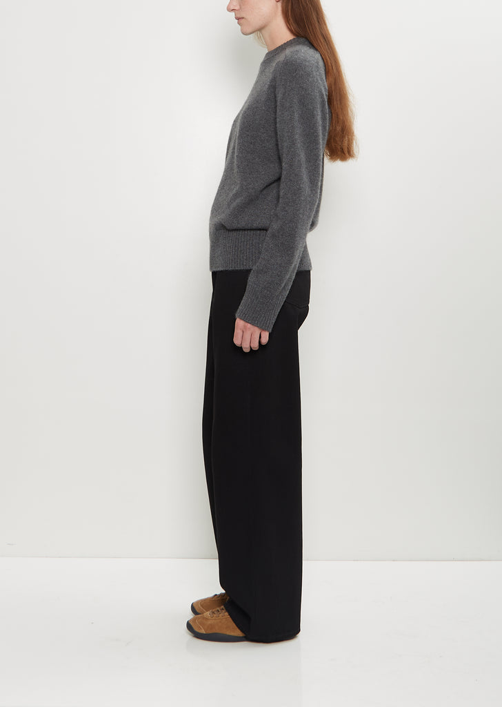 Baltra Cashmere Sweater — Anthracite Melange