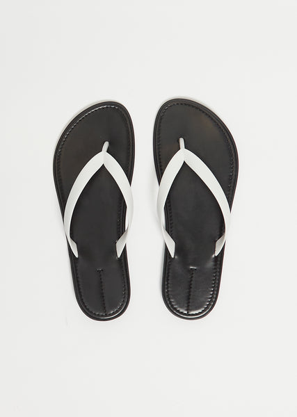 Beach Flip Flop — White – La Garçonne
