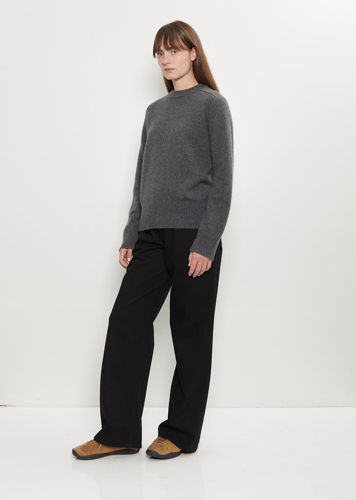 Baltra Cashmere Sweater — Anthracite Melange