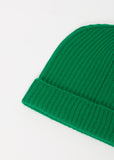 Lounge Ribbed Beanie — Emerald