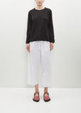 One Seam Round Neck Long Sleeve Top