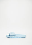 Sylt Padded Leather Slides — Powder Blue