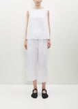 Sleeveless Boatneck Top