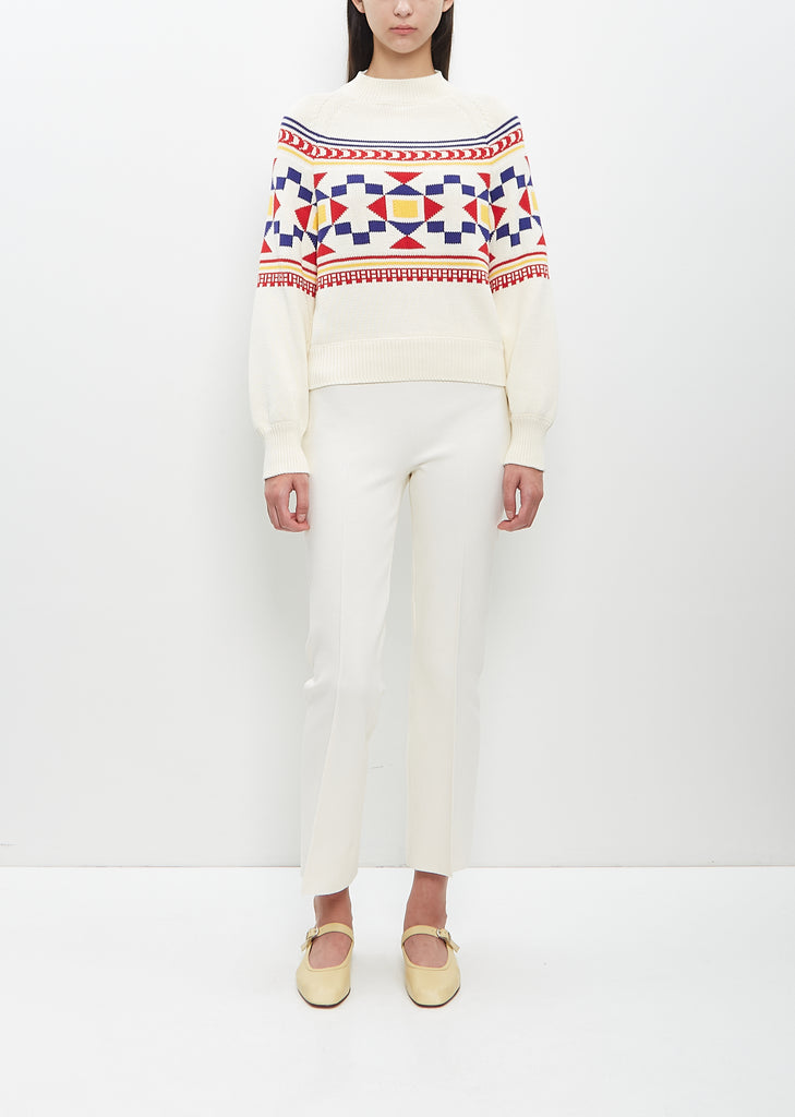 Cotton Lara Fairisle Crewneck