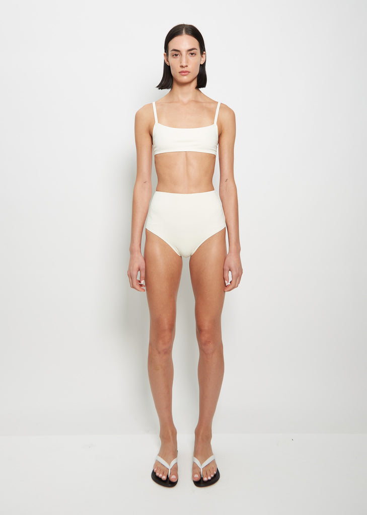 Undici High Waist Bikini — Ivory