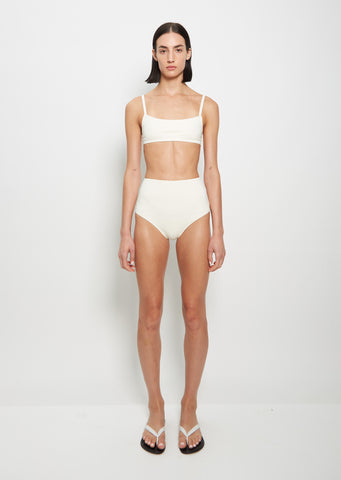 Undici High Waist Bikini — Ivory