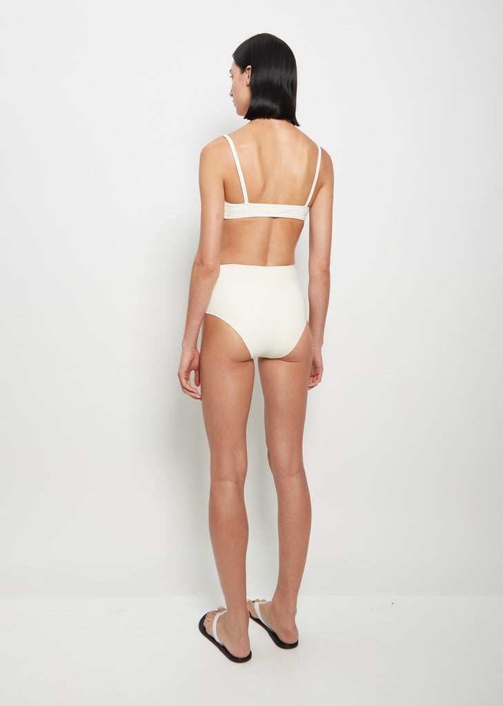 Undici High Waist Bikini — Ivory