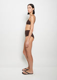 Undici High Waist Bikini — Brown