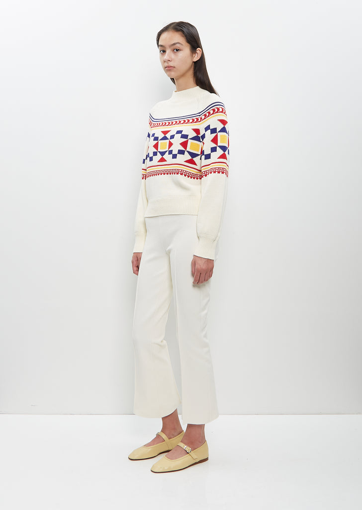 Cotton Lara Fairisle Crewneck