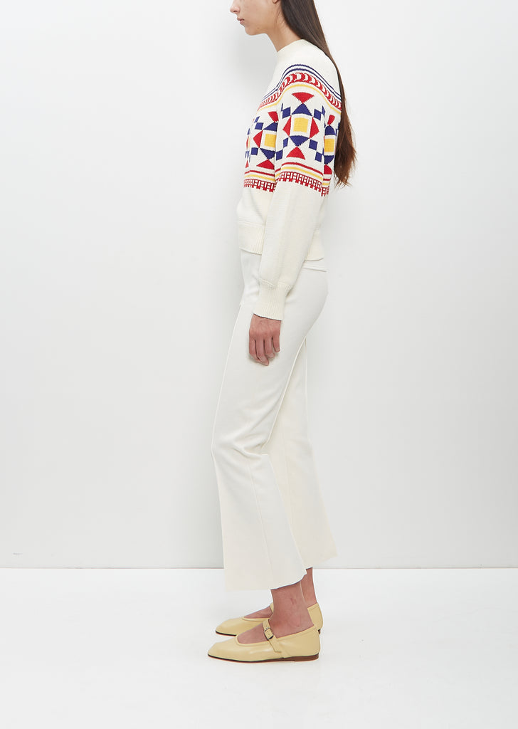 Cotton Lara Fairisle Crewneck