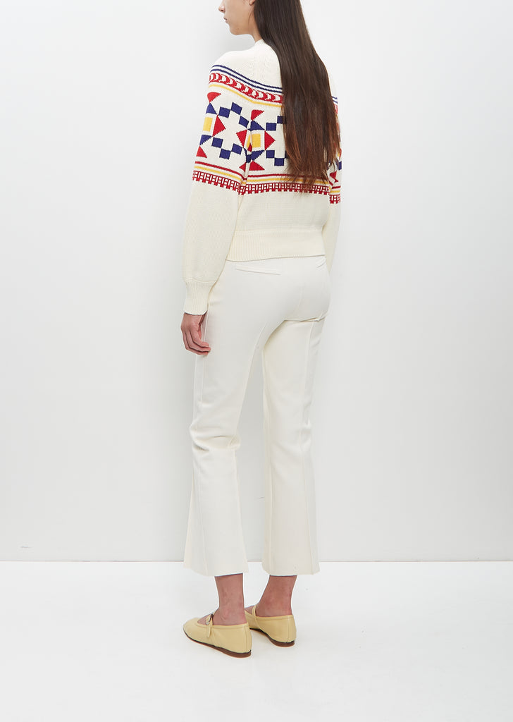 Cotton Lara Fairisle Crewneck