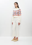 Stretch Cotton Kick Pant — Ecru