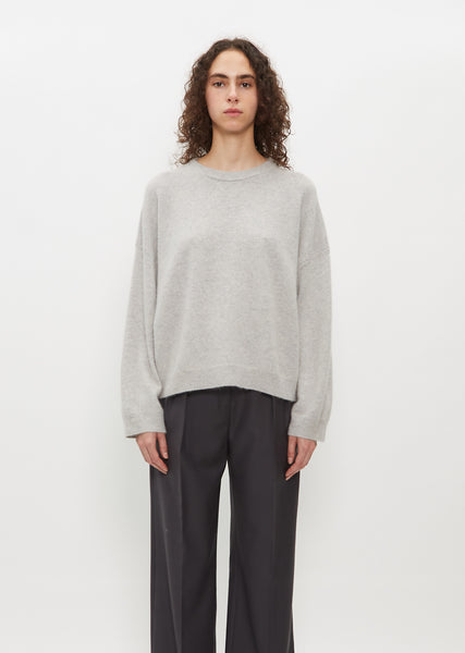 カシミヤ ジップ パーカー （Grey Melange）| Sunspel