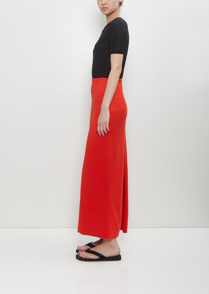 スカート AURALEE Double face knit skirt White COTTON SILK STRETCH DOUBLE FACE KNIT SKIRT - AURALEE