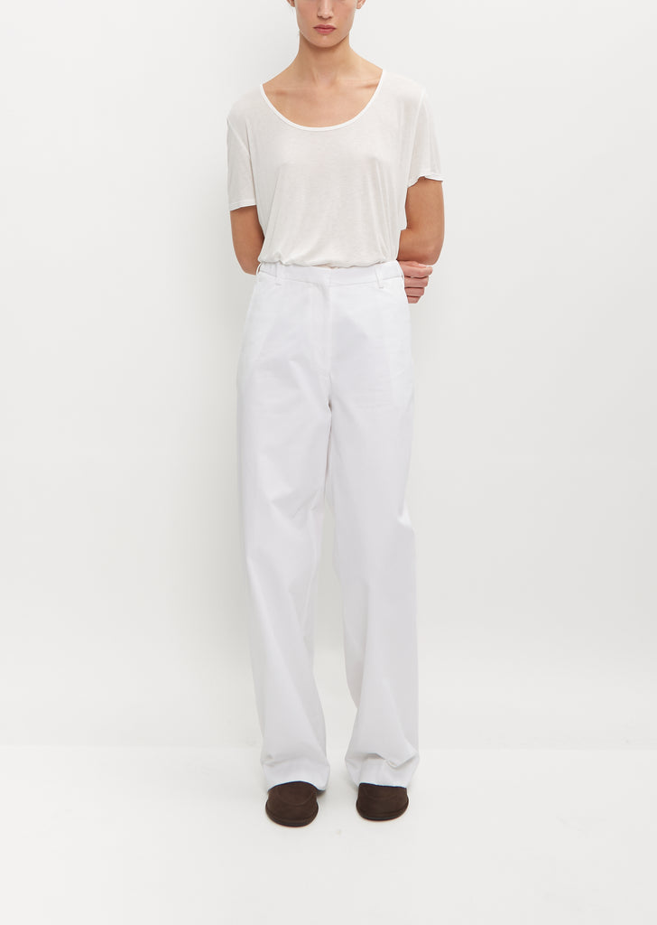 Rapido Cotton Trousers — White