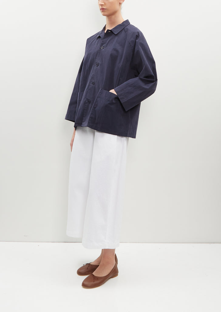 Ermou Cotton Blend Jacket - Atlantic