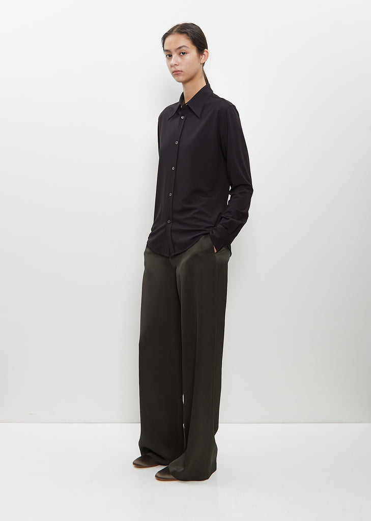 Rayon Nylon Slim Buttondown Shirt