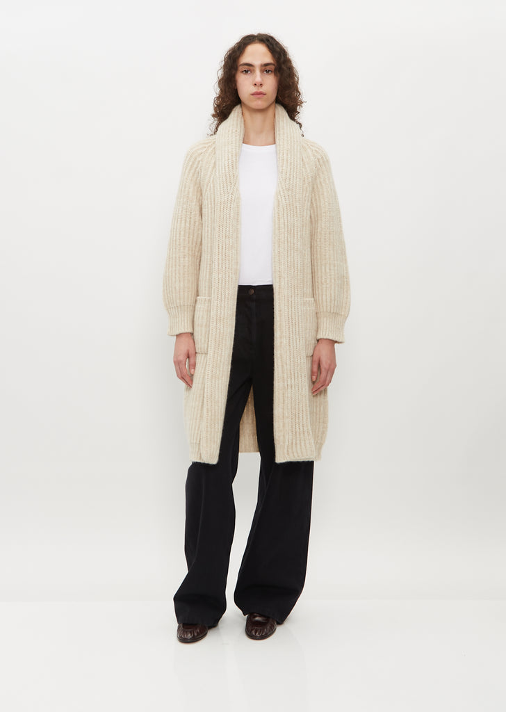 Lounge Knitted Coat — Light Mix