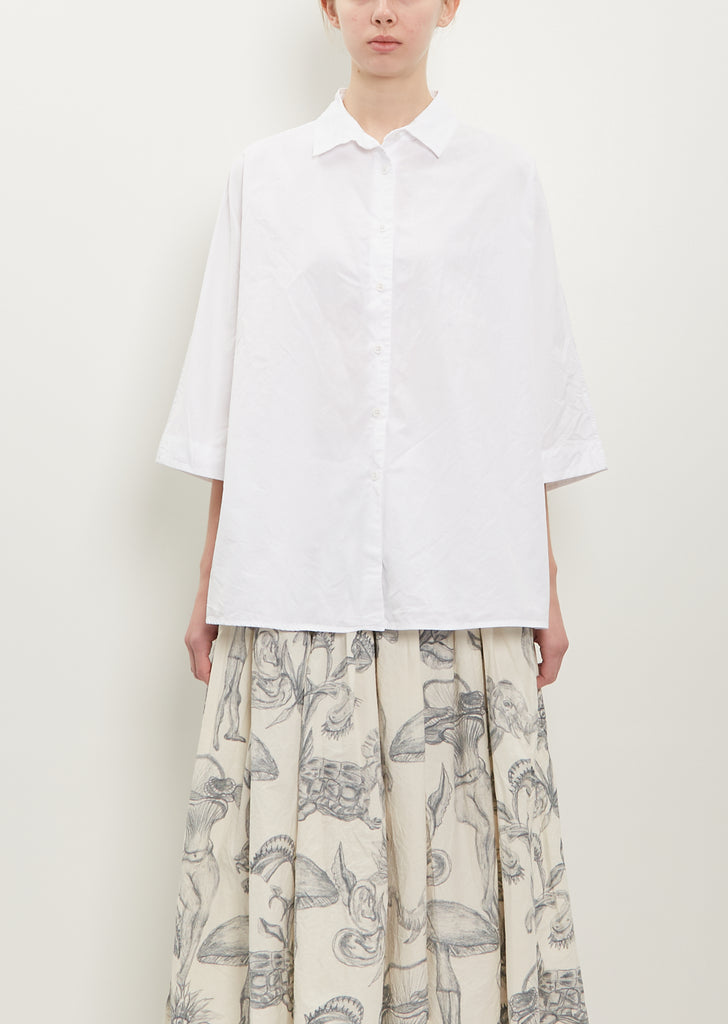 Waga Light Cotton Shirt — Off White