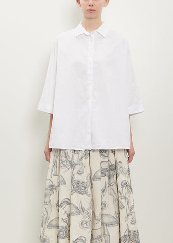 Waga Light Cotton Shirt — Off White