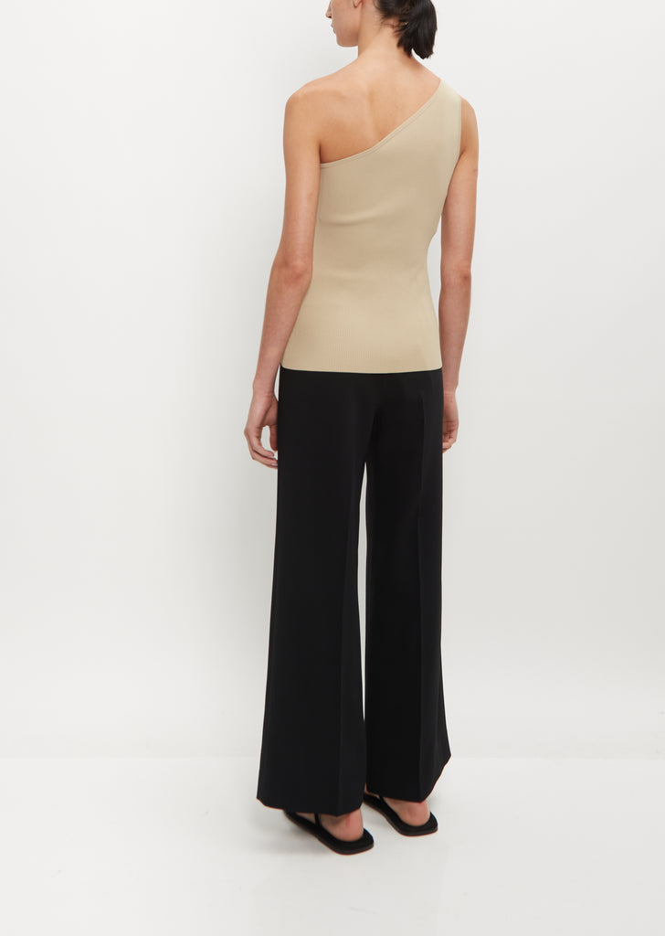 One-Shoulder Ribbed Top
