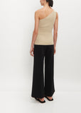 One-Shoulder Ribbed Top