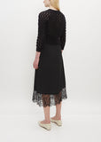 LS Bubble Knit Cardigan w/ Bow Detail