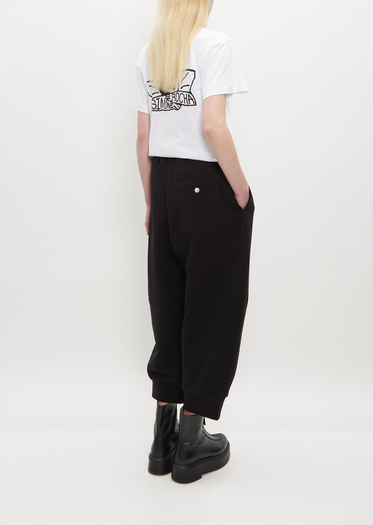 Wide Leg Joggers w/ Daisy Embl