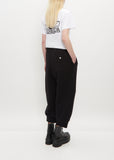 Wide Leg Joggers w/ Daisy Embl
