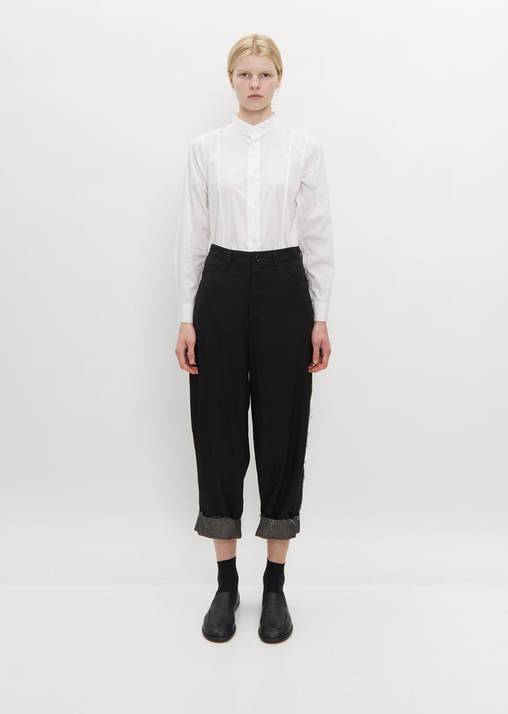 Cut Out Pants — Black