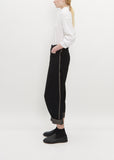 Cut Out Pants — Black