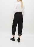 Cut Out Pants — Black