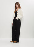 Zephir Cashmere Cropped Cardigan — Ivory