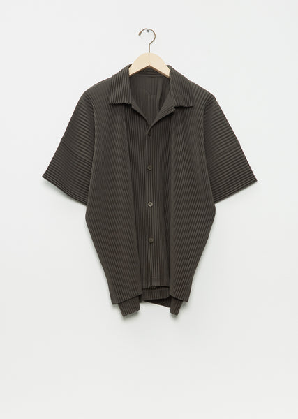 HOMME PLISSE ISSEYMIYAKE シャツ Homme Plissé Issey Miyake Men's Pleated Button Down Shirt in