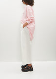 Single Pleat Cotton Blend Trousers