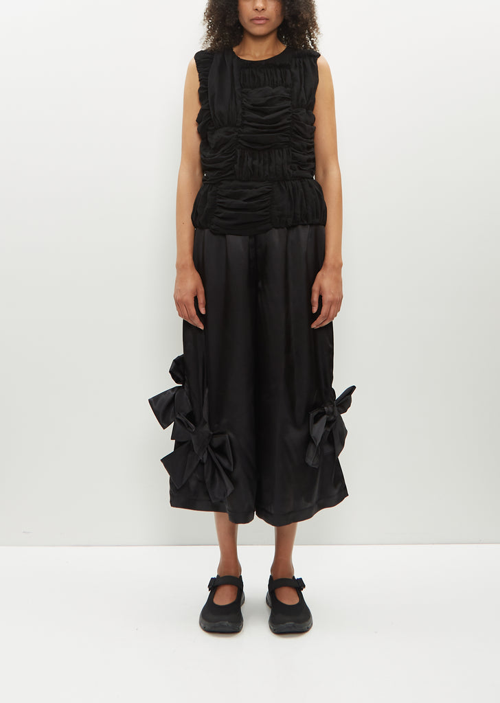 Satin Bow Pants