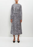 Shine Velvet Paisley Skirt